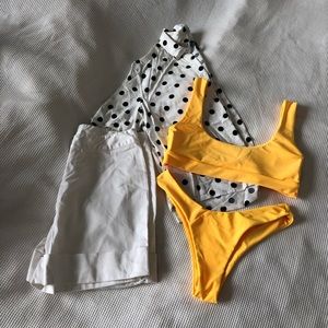 MOVING SALE!!! Bundle bikinis, a top and shorts